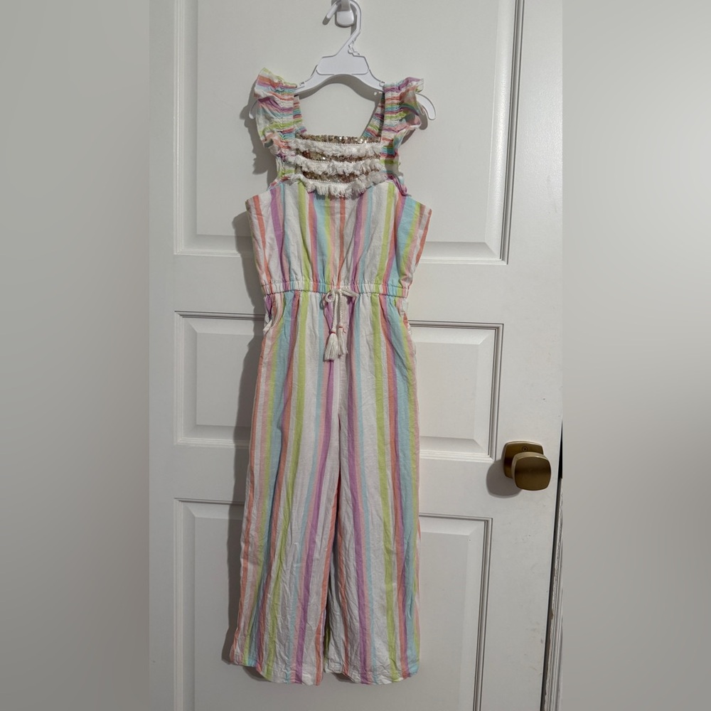 Peek Pastel Striped Kids Jumpsuit